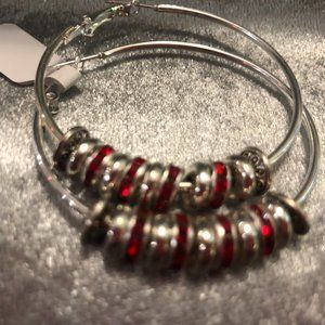 Silver Plated Hoop Earrings